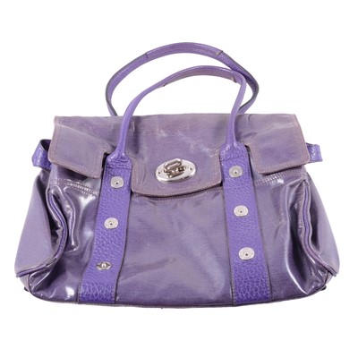 Lot 1243 - Mulberry - a Bayswater purple handbag