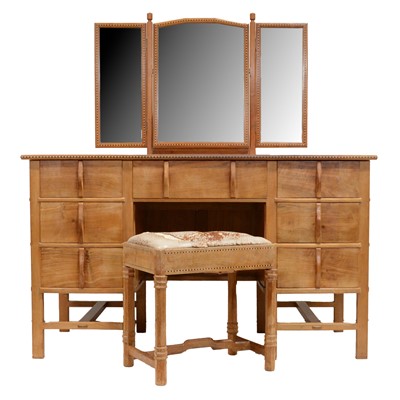 Lot 355 - Peter Waals, a walnut dressing table and stool, for Ruth Cole (nee Mitchell)