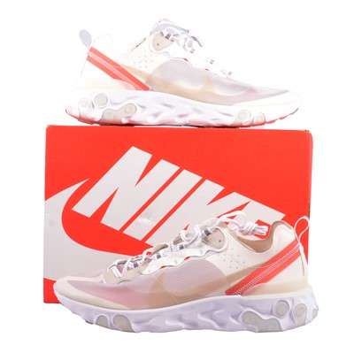 Lot 66 - Nike React Element 87, sail/light bone-white, UK11