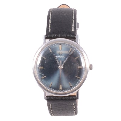 Lot 1028 - Omega - a gentleman's 1960's stainless steel wristwatch.