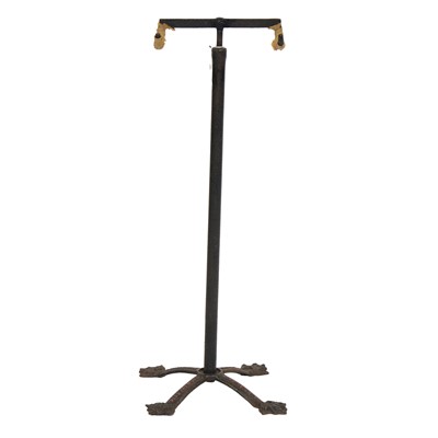 Lot 379 - An antique cast iron cycle stand, Hutton & Co, Warminster, Wilts.