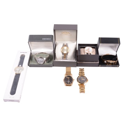 Lot 1053 - Accurist, Vivienne Westwood, Lambretta, Seiko, Next - seven wristwatches.