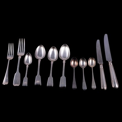 Lot 131 - Quantity of silver cutlery, matched