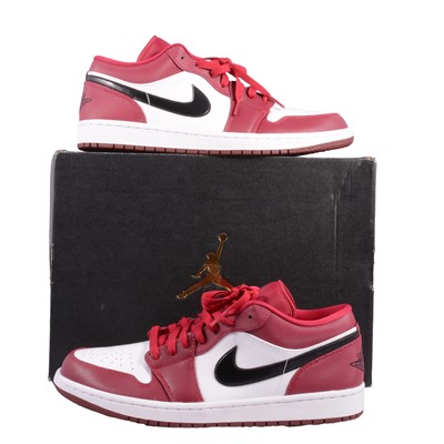 Lot 49 - Nike Air Jordan 1 Low, Noble red, black-white, UK10.5