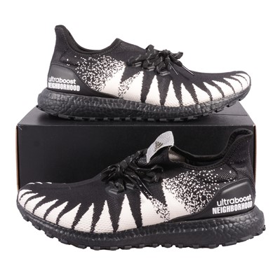 Lot 34 - Adidas X Neighbourhood Ultraboost All Terrain NBHD, black, white, UK10.5