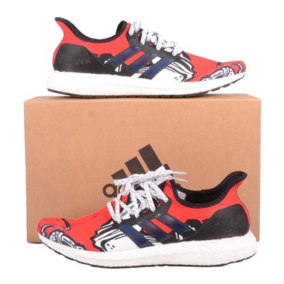 Lot 11 - Adidas AM4 SM Marvel, black/red/blue/white, UK10