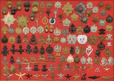 Lot 193 - Collection of British Military cap badges, Foot Guards, London Regiment, Gurkhas