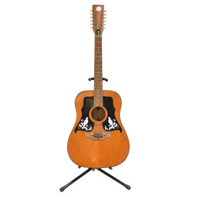 Lot 274 - Kay, Italian 12-string acoustic guitar, and a six-string acoustic guitar