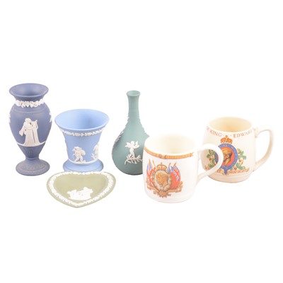 Lot 70 - Small quantity of Wedgwood Jasperware, and commemorative ceramics