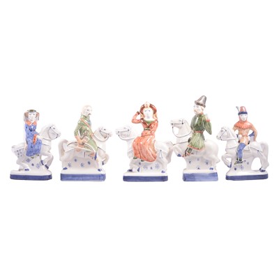 Lot 41 - Collection of sixteen Rye Pottery 'Canterbury Tales' figures