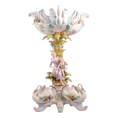 Lot 28 - Large Continental figural table centre