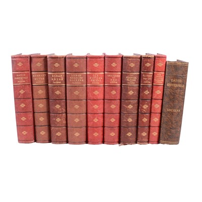 Lot 168 - A collection of bound books by Charles Dickens