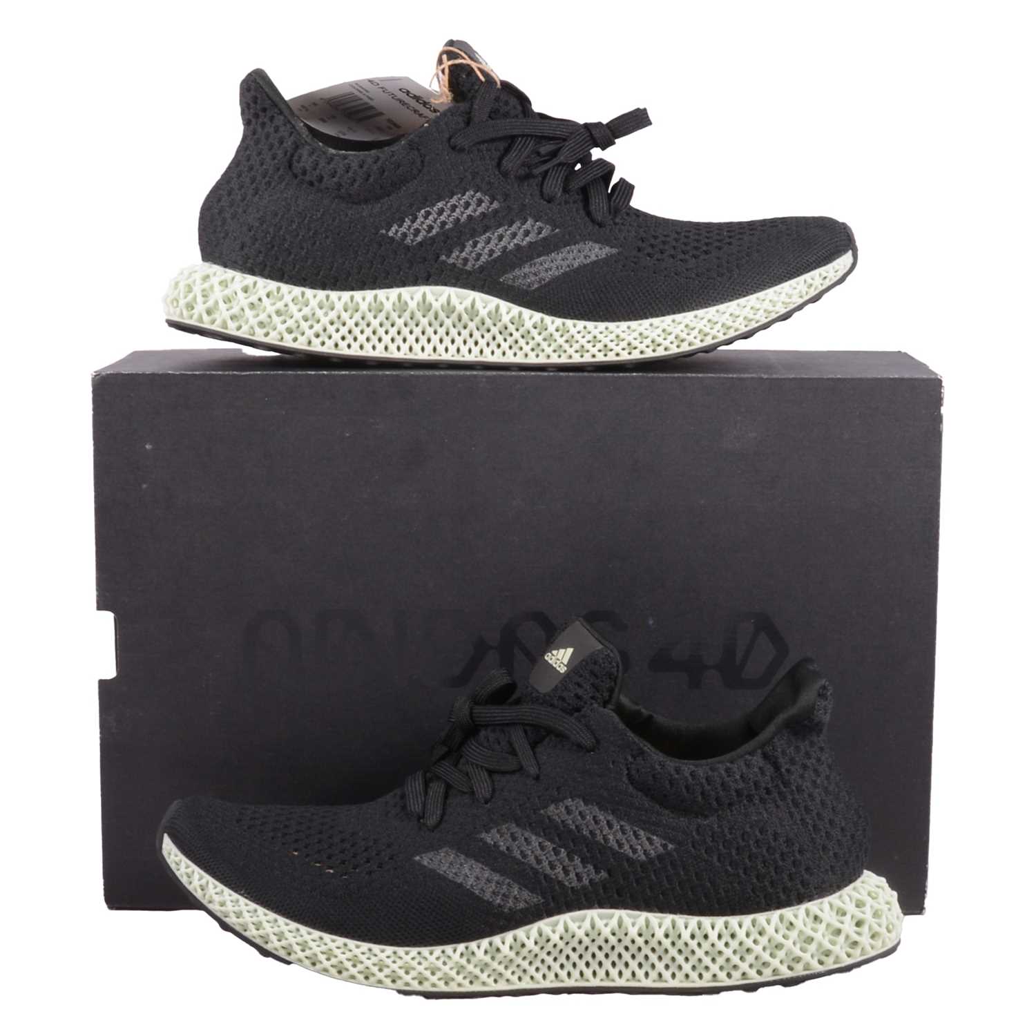 Lot 27 - Adidas 4D Futurecraft, Core Black, UK 10