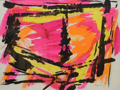 Lot 5 - William Gear (Scottish, 1915-1997), Untitled abstract