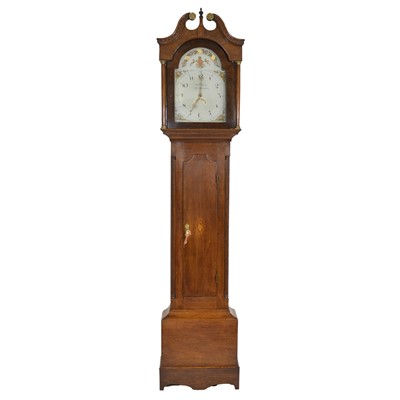 Lot 247 - Georgian oak longcase clock, signed W. Witmore, Northampton