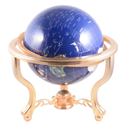 Lot 251 - Modern decorative gemstone Globe