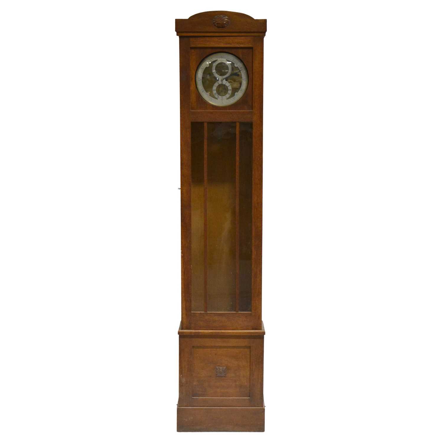 304 - Hand-built regulator longcase clock, P G Bradley, Leicester, 1996