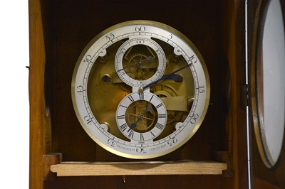 Lot 304 - Hand-built regulator longcase clock, P G Bradley, Leicester, 1996