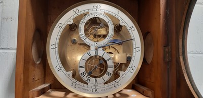 Lot 304 - Hand-built regulator longcase clock, P G Bradley, Leicester, 1996