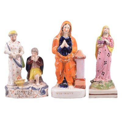 Lot 33 - Three Staffordshire figures