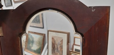 Lot 206 - Stained wood mantel clock