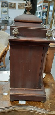 Lot 206 - Stained wood mantel clock