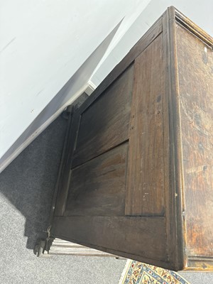 Lot 445 - Dutch Colonial teakwood bureau