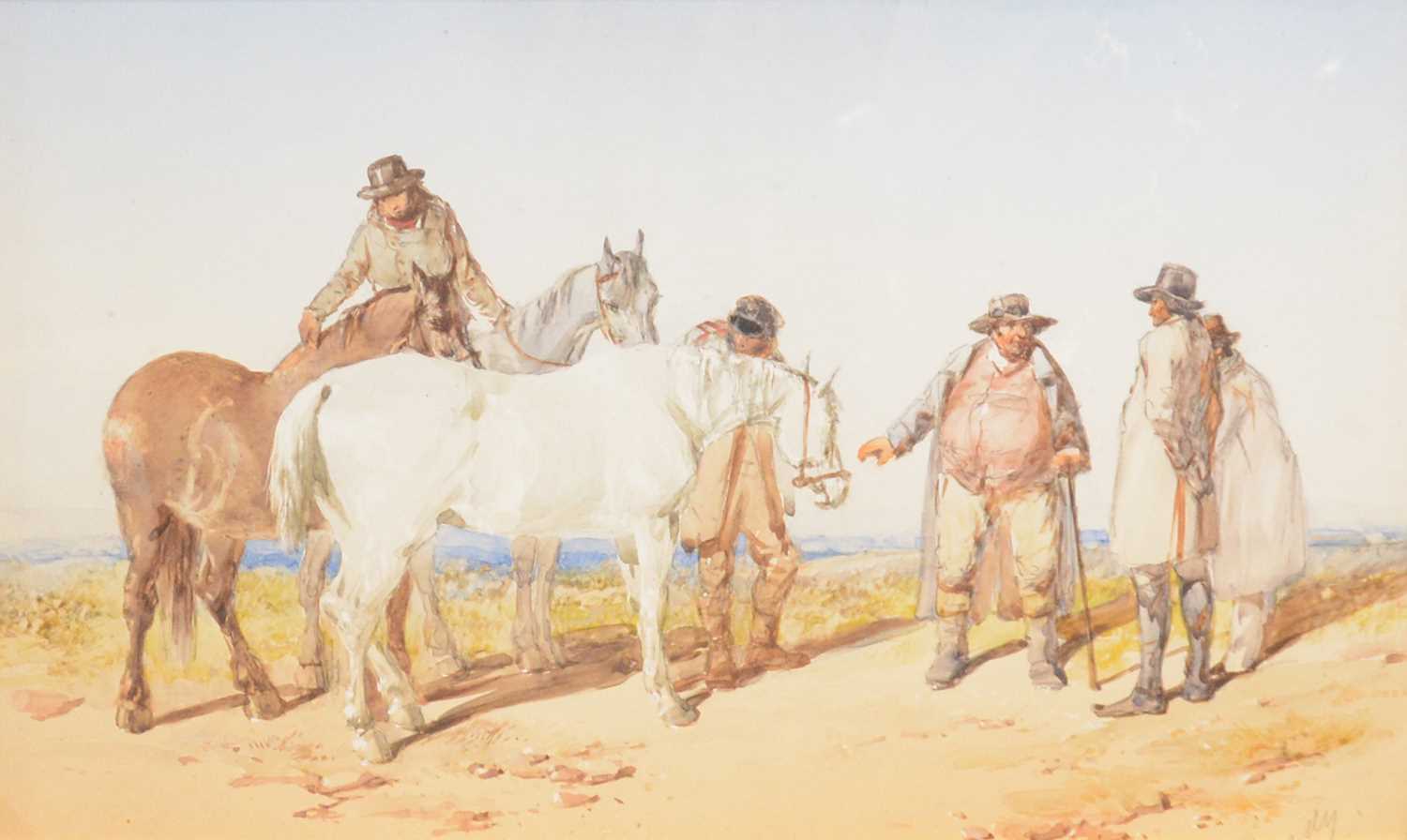 Lot 239 - James Hardy Senior, Horse Dealing on a Common