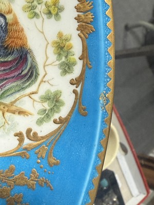 Lot 21 - French porcelain and ormolu mounted tazza
