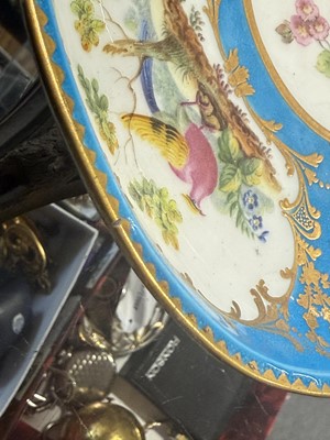Lot 21 - French porcelain and ormolu mounted tazza