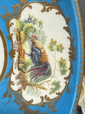 Lot 21 - French porcelain and ormolu mounted tazza