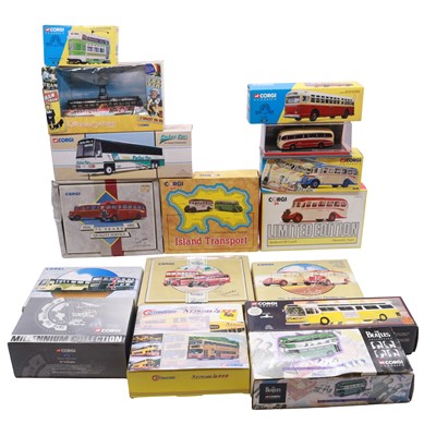 Lot 89 - Sixteen Corgi die-cast model vehicles, boxed