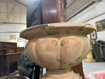 Lot 553 - Large terracotta campana urn
