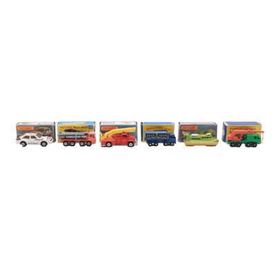Lot 61 - Six Matchbox die-cast models, all boxed
