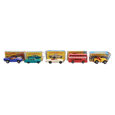 Lot 120 - Five Matchbox die-cast models, boxed