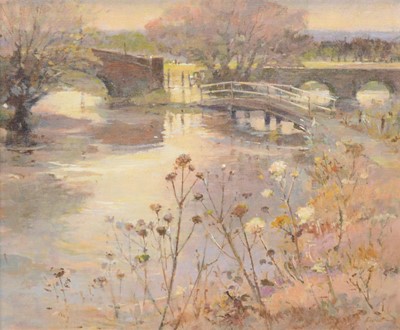 Lot 261 - James Kibart, Three Bridges at Aylestone, Leicester