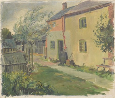 Lot 293 - Charles H H Burleigh, Bridge over a Gorge, and another unframed painting