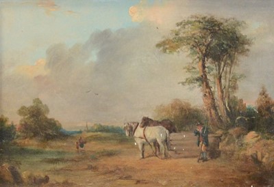 Lot 231 - Attributed to Charles Towne, Rider with horses