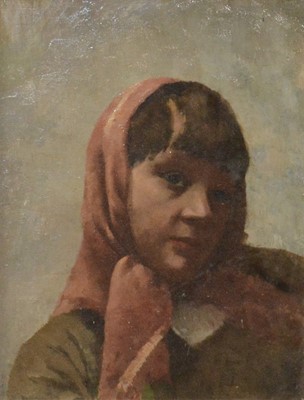 Lot 221 - Ascribed to Frank Bodil (?), Fisher Girl