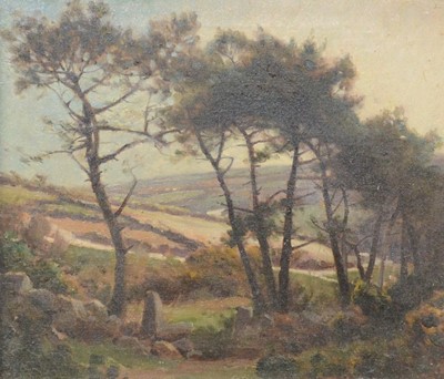 Lot 260 - Newlyn School, Landscape with trees