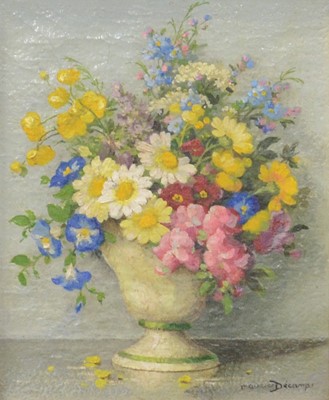Lot 276 - Maurice Decamps, Still life of flowers