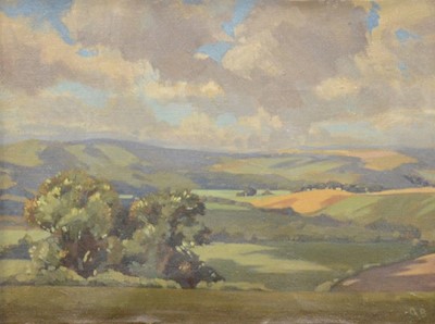 Lot 222 - John Arnesby Brown, Pastoral landscape