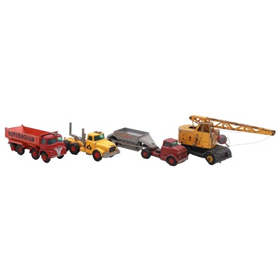 Lot 47 - Two trays of die-cast model vehicles, including Dinky, Matchbox, Corgi and others