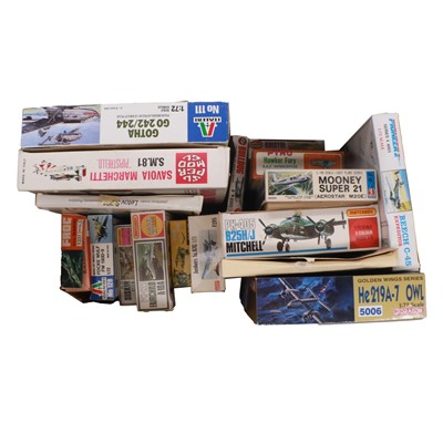 Lot 181 - Seventeen model aircraft kits, boxed