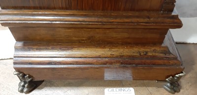 Lot 205 - Edwardian oak table clock