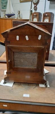 Lot 205 - Edwardian oak table clock