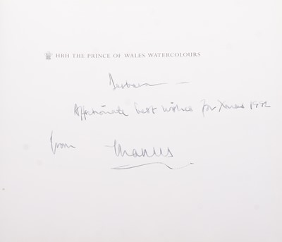 Lot 31 - King Charles III, then HRH The Prince of Wales, two books