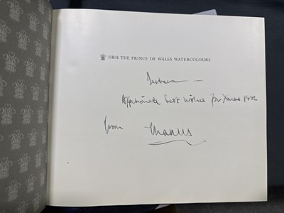 Lot 31 - King Charles III, then HRH The Prince of Wales, two books