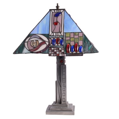 Lot 142 - Charles Rennie Mackintosh style table lamp