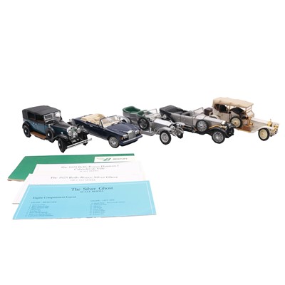 Lot 169 - Seven Franklin Mint Rolls-Royce model cars, and two others